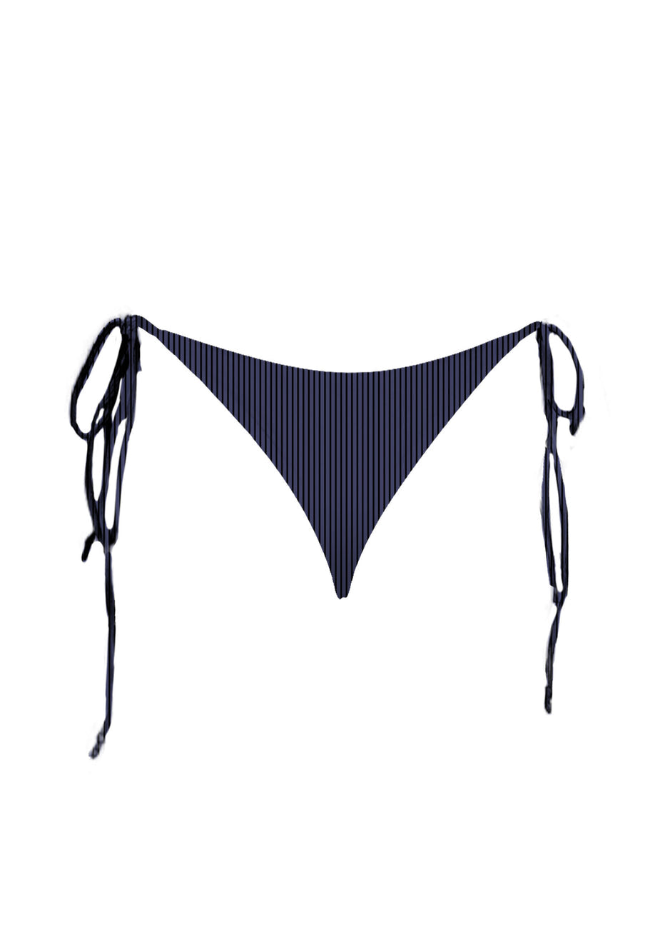 Tie Side Skimpy Bottom Skipper Ribbed