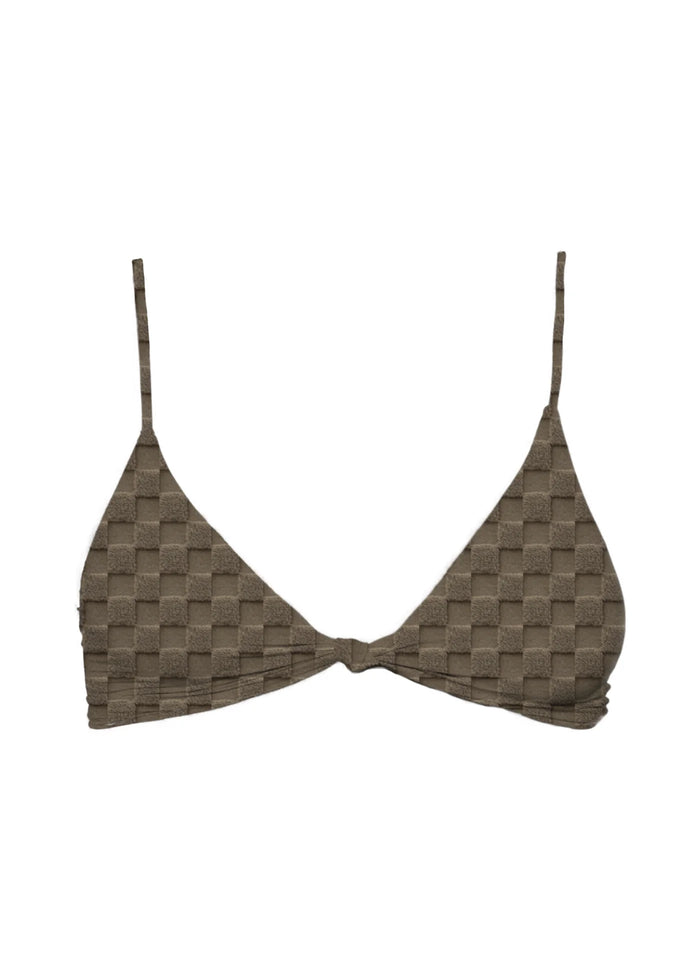 Knot Top Aloe Terry Check