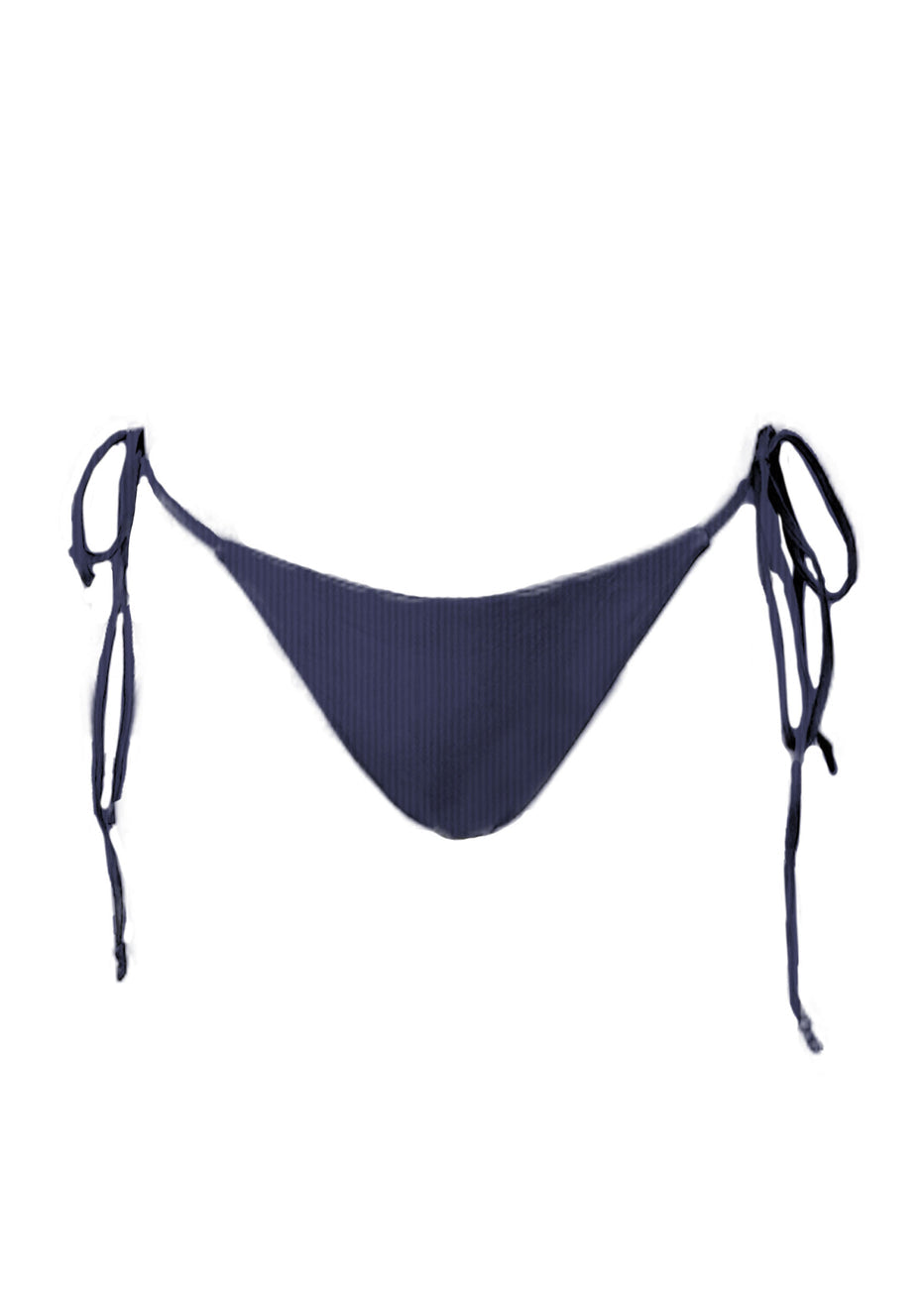 Tie Side Skimpy Bottom Skipper Ribbed
