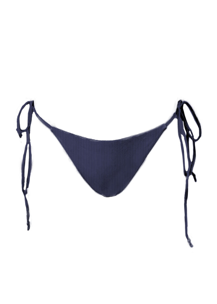 Tie Side Skimpy Bottom Skipper Ribbed