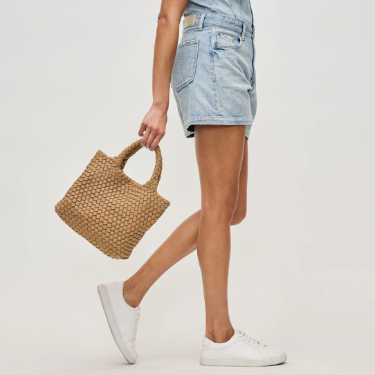 Sky's the Limit Small Laced Up Eco Tote Nude