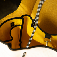 Large Neoprene Tote White and Yellow