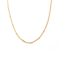 18K Gold Dainty Cz Choker