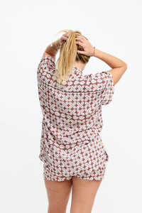 Aloha Shirt Dress Cowrie Basket