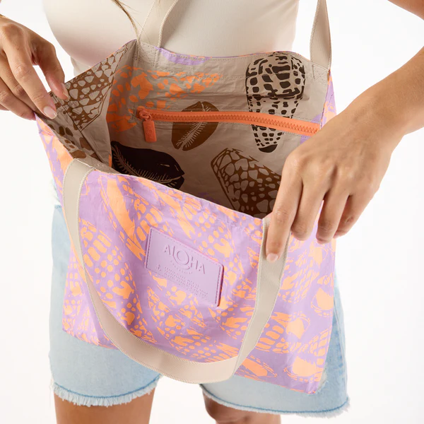 Miter Reversible Tote Nectarine