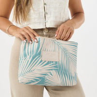 Areca Mid Pouch Tide on Sandstone