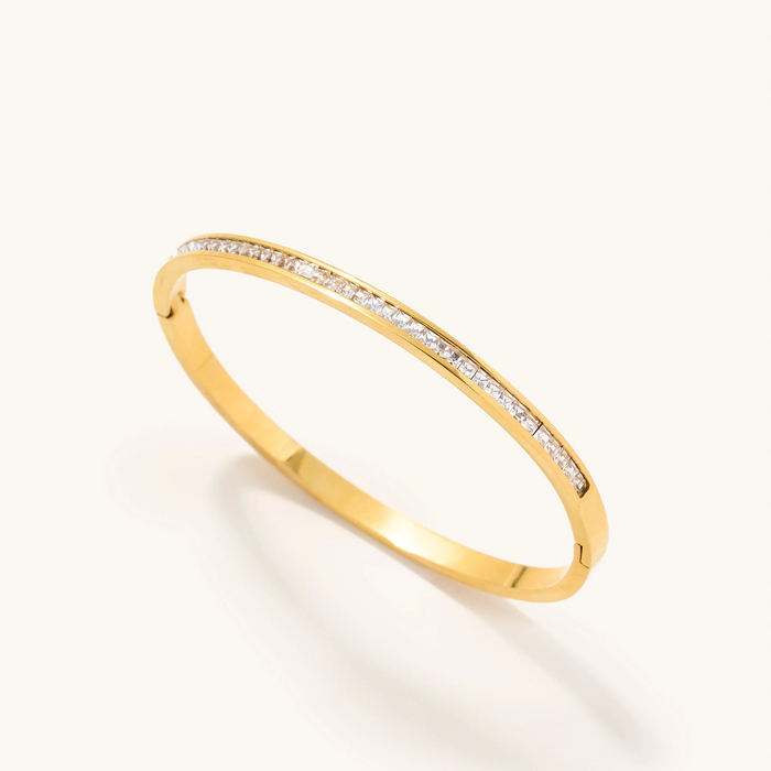 Crystal Gold Bangle
