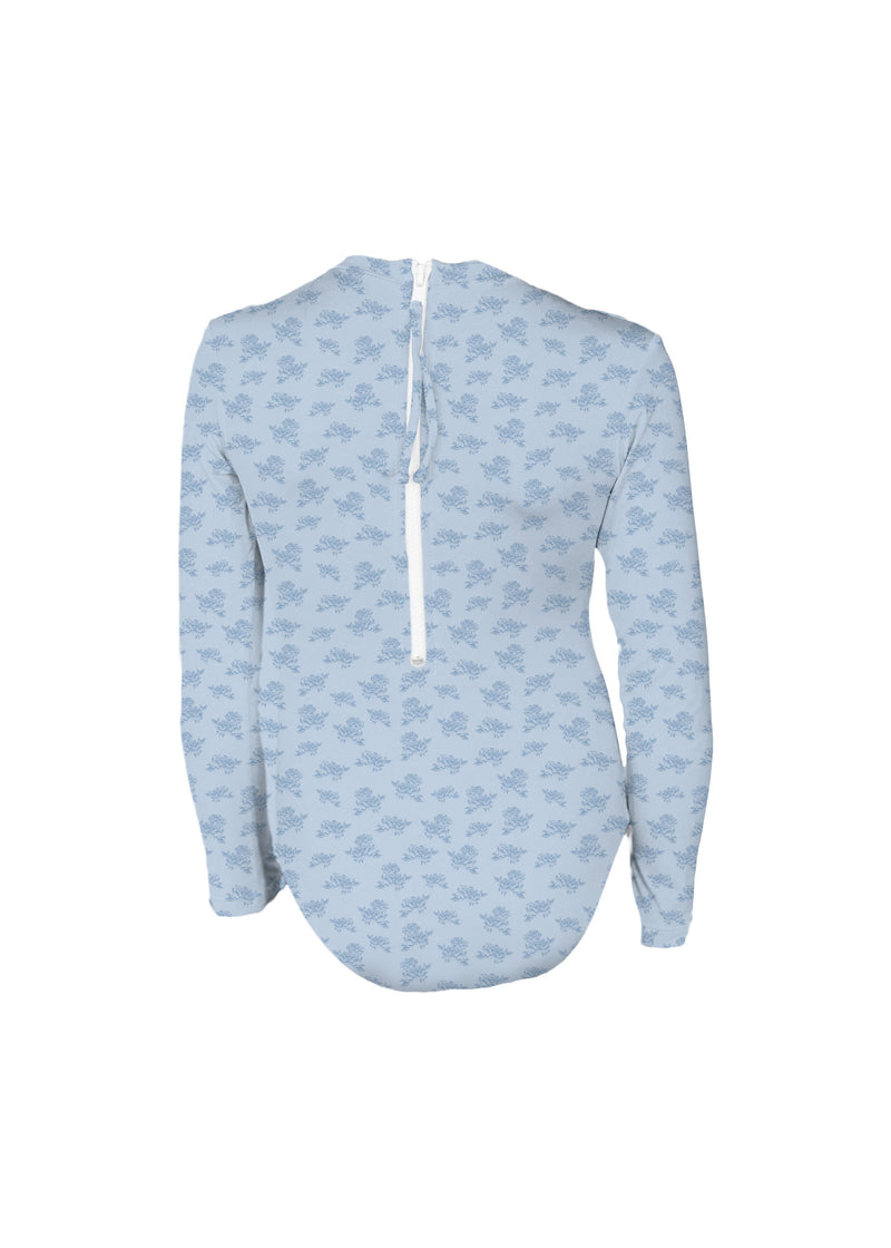 Littles Longsleeve Bodysuit Blue Blossom