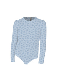 Littles Longsleeve Bodysuit Blue Blossom
