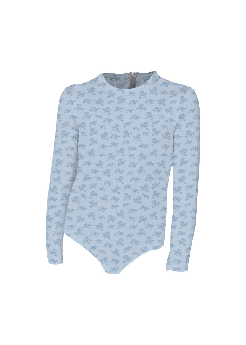 Littles Longsleeve Bodysuit Blue Blossom
