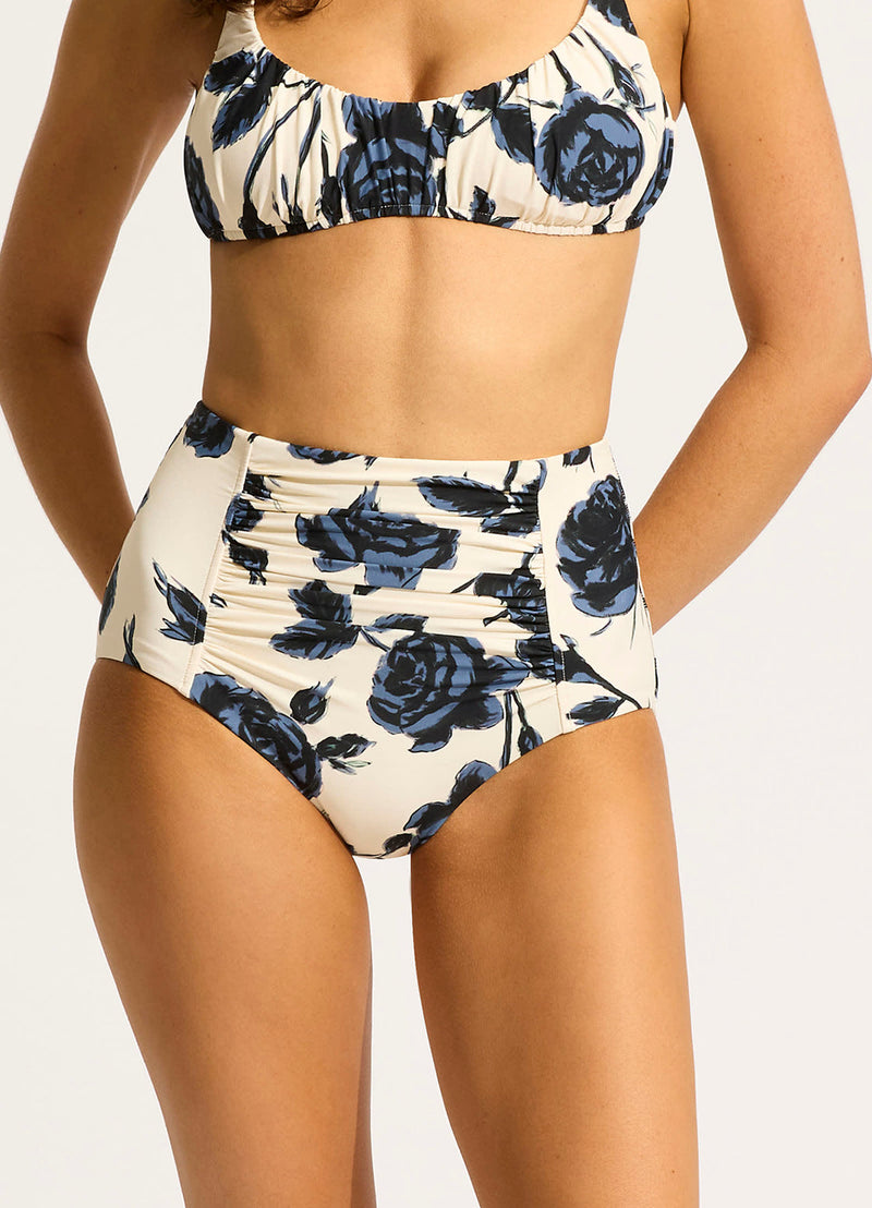 Ruched Front High Waisted Pant Rococo