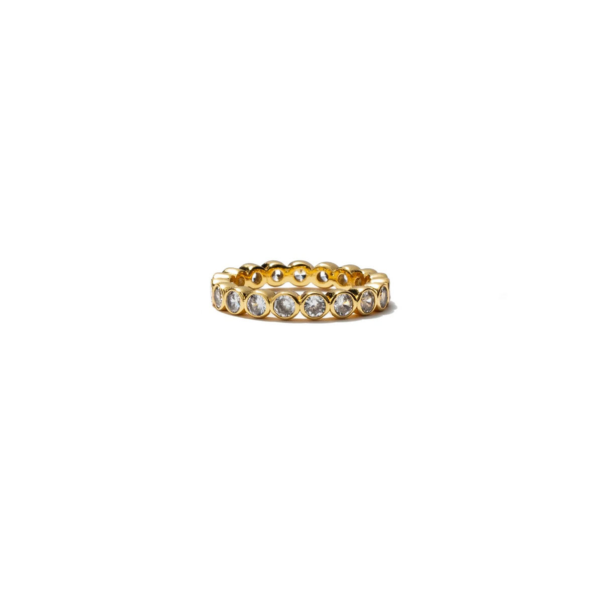 18K Gold Tennis Ring
