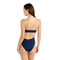 Lily Rib Strapless One Piece Ink