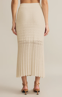 Soria Crochet Skirt Sea Salt