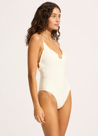 Daydreamer V Neck One Piece Vanilla