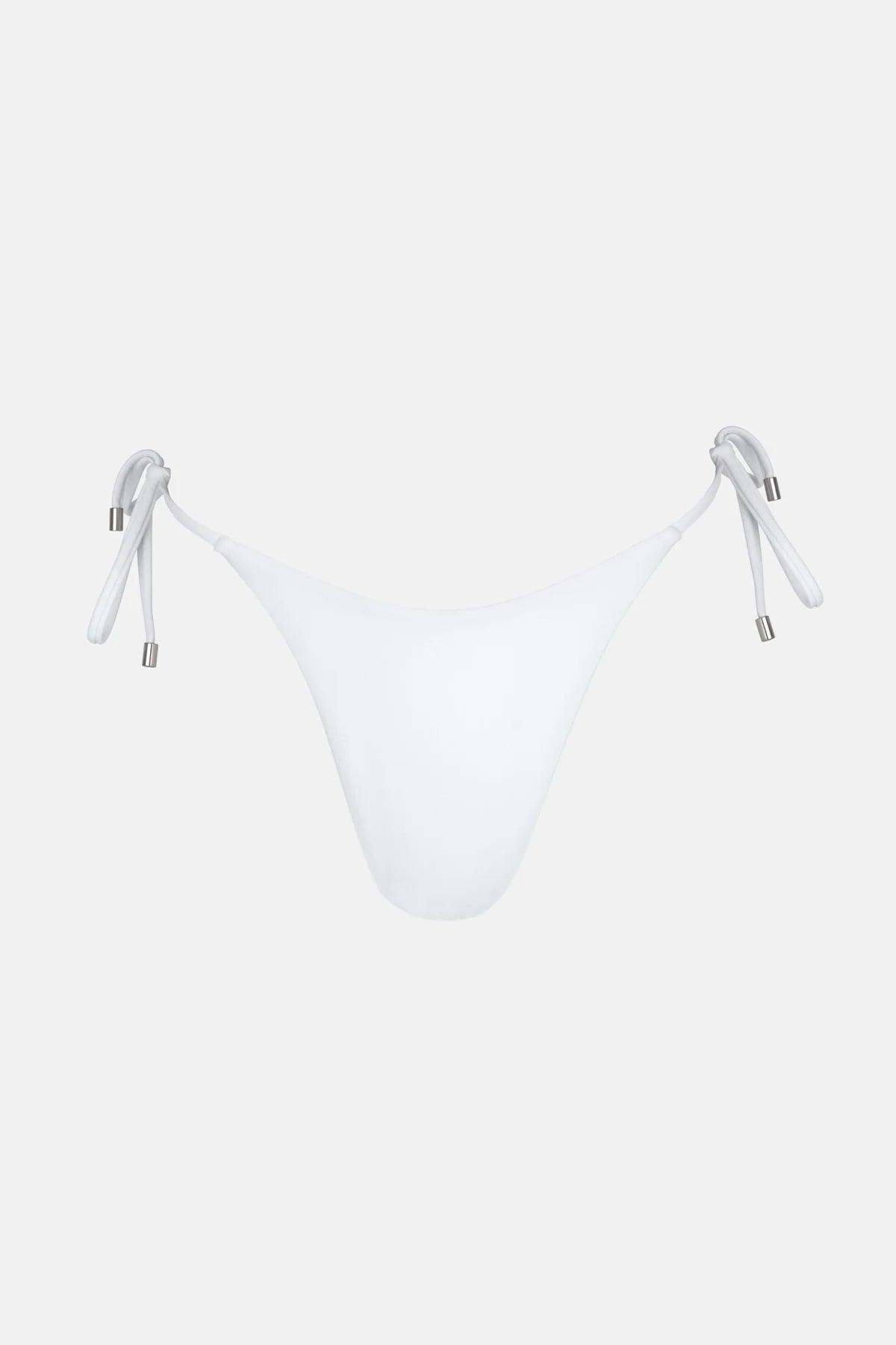 Classic Tie Side Hi Cut Bottom White