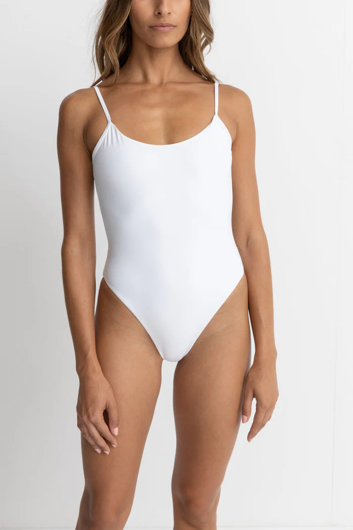 Rhythm | Classic Minimal One Piece | White – The Bikini Market