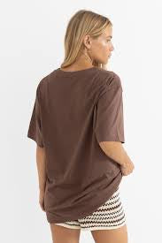 Kai Oversized Tee Chocolate
