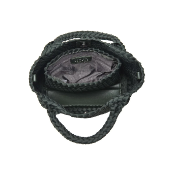 Sky's the Limit Small Woven Tote Olive