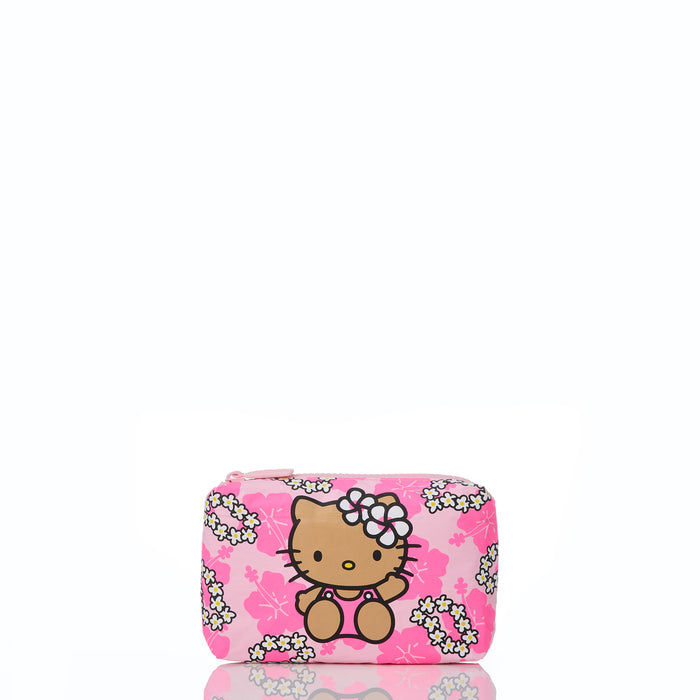 Hello Kitty Hibiscus Mini Pouch Tan/Pink