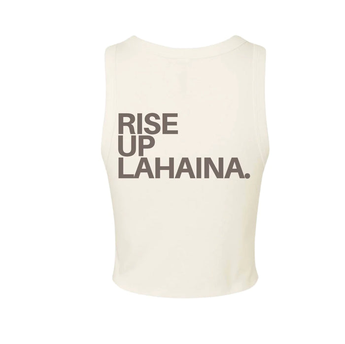 Rise Up Lahaina Cropped Tank Cream