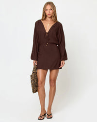 Deia Mini Dress Espresso