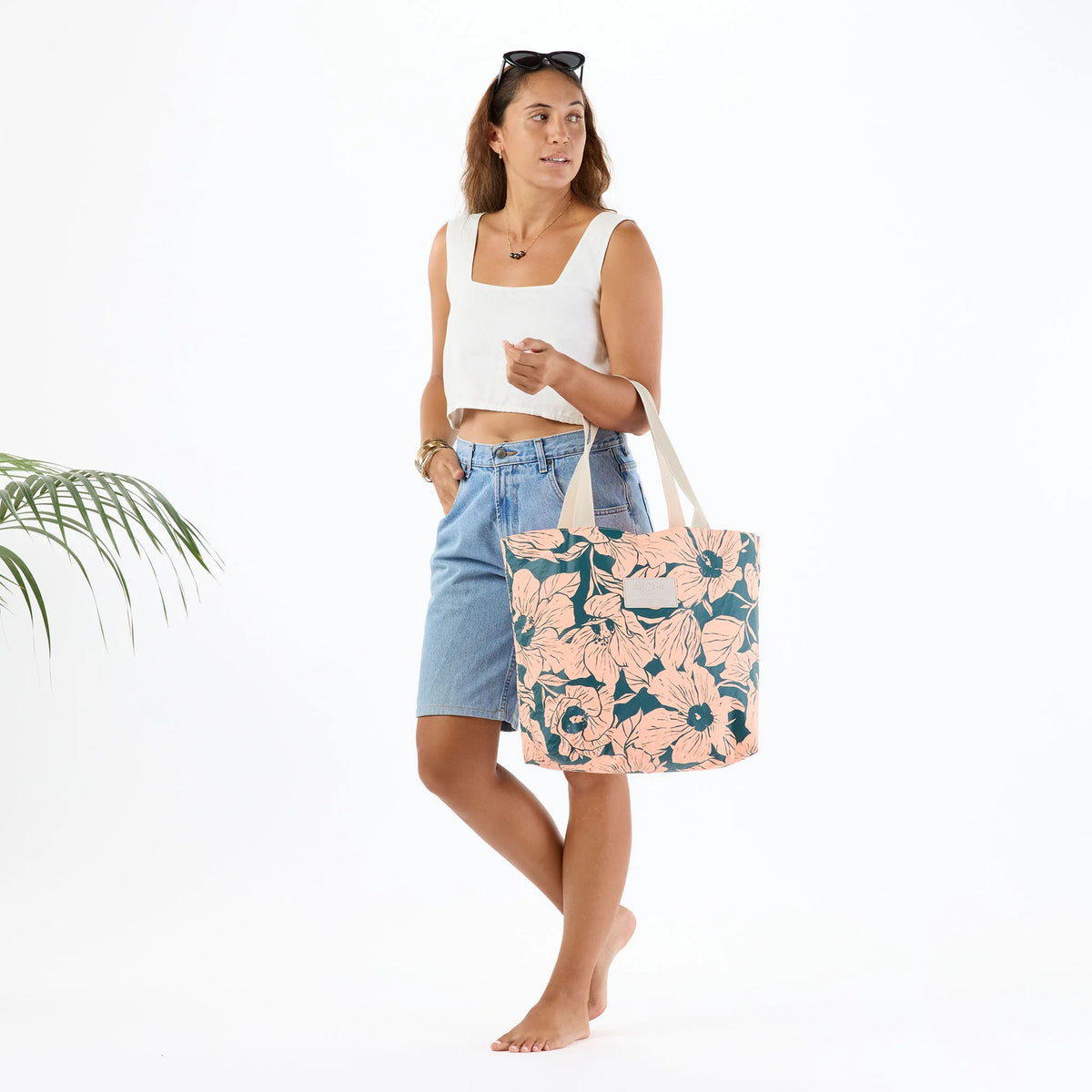 Flor Del Mar Day Tripper Teal/Peachy
