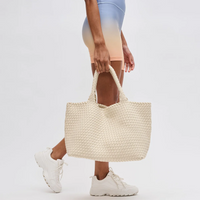 Sky's the Limit Large Tote Cream