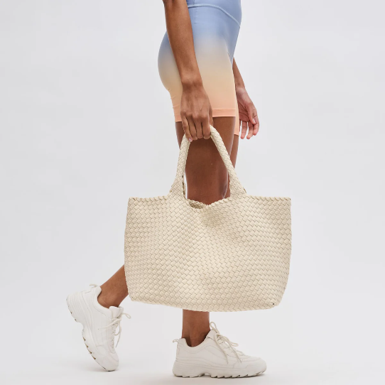 Sky's the Limit Large Tote Cream