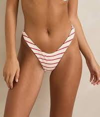 Tami Stripe Skimpy Bottom Red