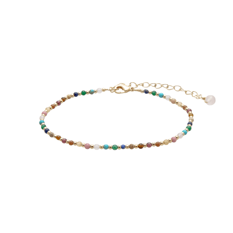 Spiritual Healer 2mm Gold Anklet