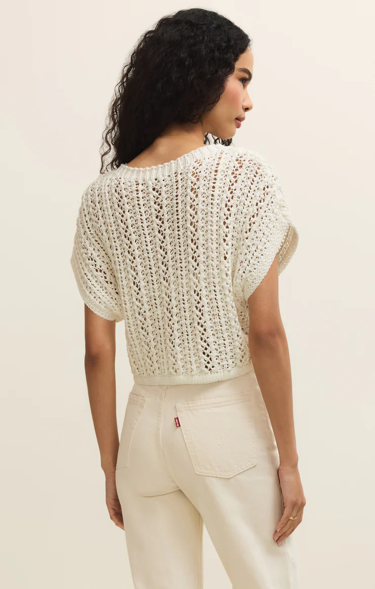 Ballast Crochet Top White