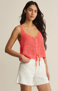 Tate Lace Up Sweater Tank Gelato