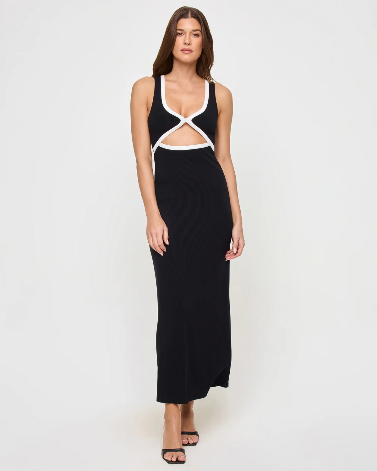 Steph Dress Black/Cream