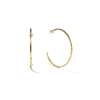 24K Gold Mini Thin Hammered Hoops