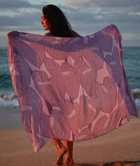 Anthurium Purple Pareo Sarong