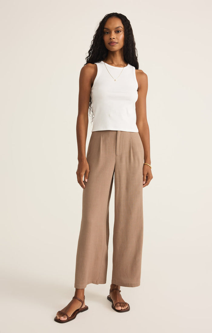 Vista Linen Pant Iced Coffee