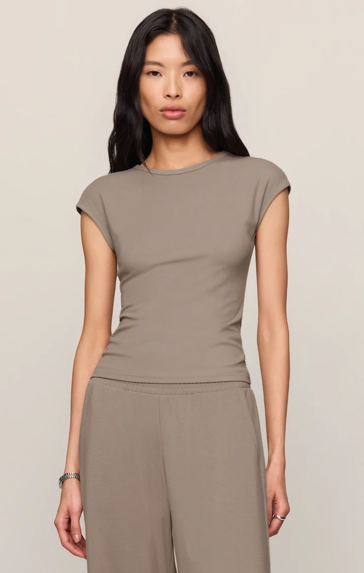 Soft Trace Second Skin Top Wild Mushroom