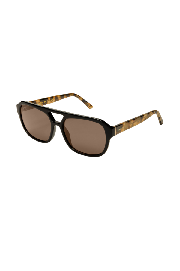 After Hour Black Tort Sunglasses