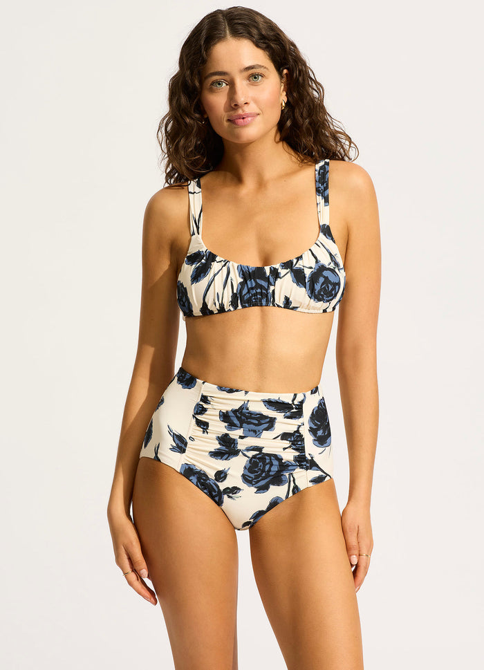 Ruched Front High Waisted Pant Rococo