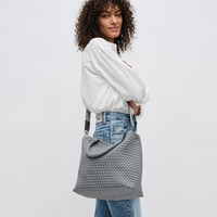 Sky's The Limit - Medium Woven Neoprene Tote: Gray