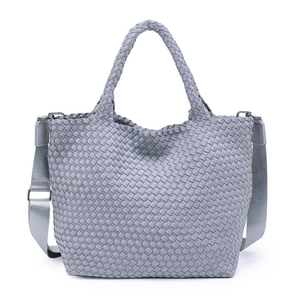 Sky's The Limit - Medium Woven Neoprene Tote: Gray