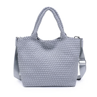 Sky's The Limit - Medium Woven Neoprene Tote: Gray