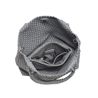 Sky's The Limit - Medium Woven Neoprene Tote: Gray