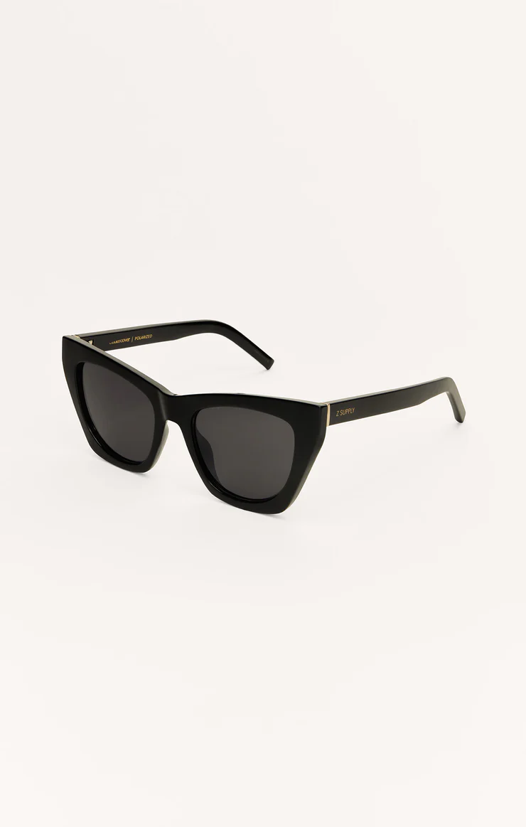 Undercover Polished Black Sunglasses
