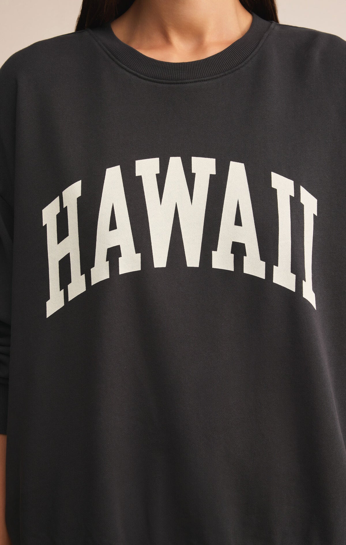 Hawaii Sunday Sweatshirt Black Sand