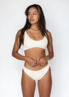 Bonita Bottom Off White Rib