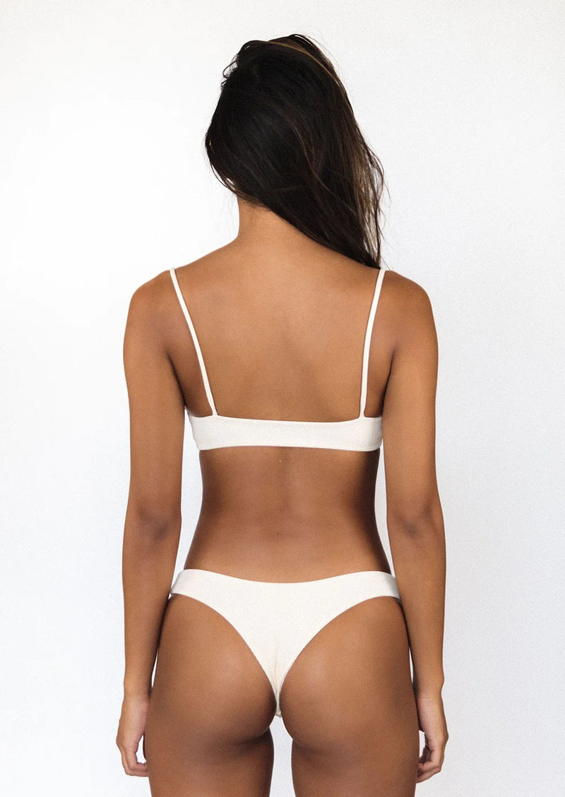 Everyday Top Off White Rib