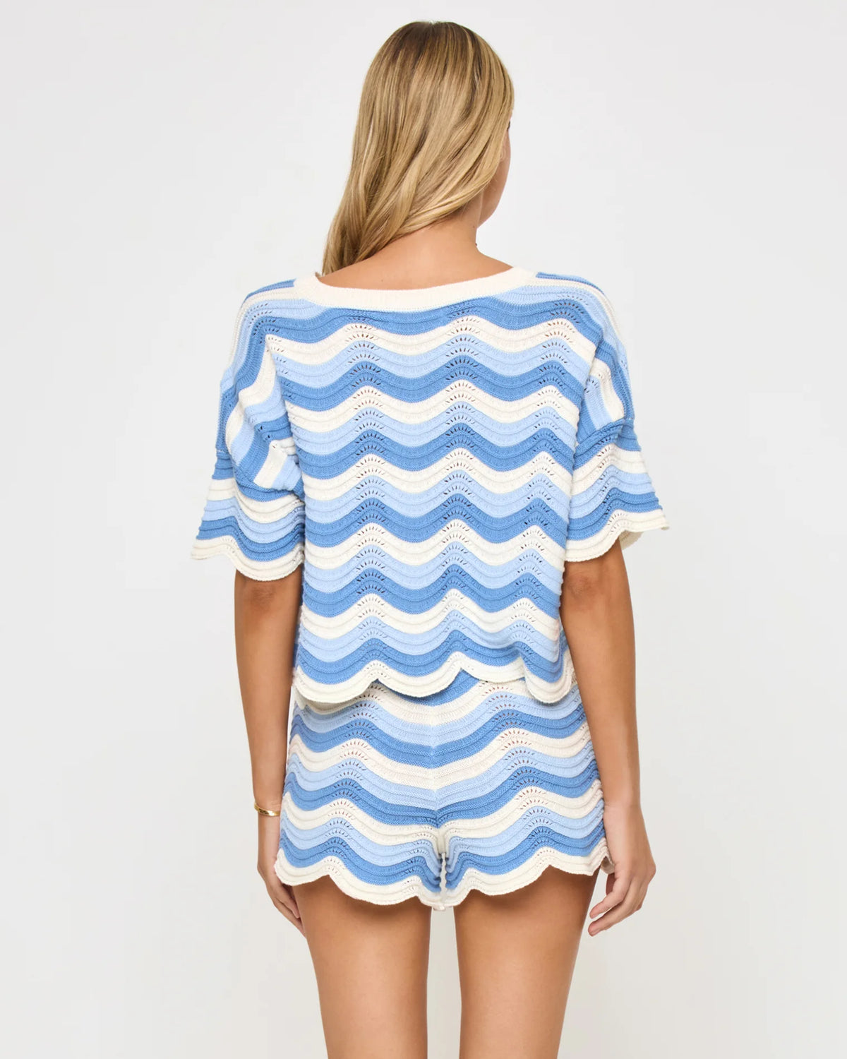 Make Waves Knit Short Blue Crush