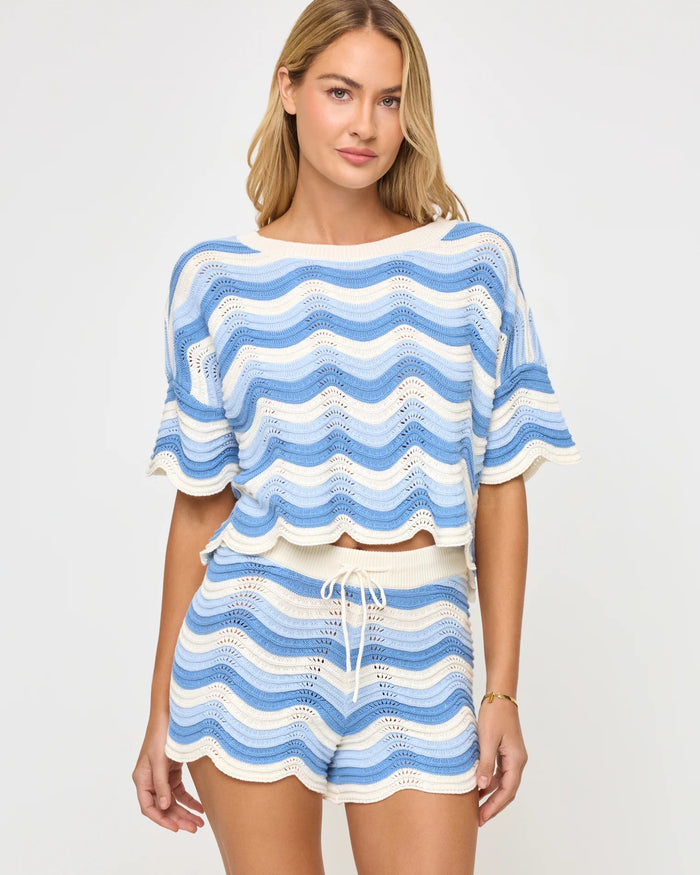 Make Waves Sweater Blue Crush